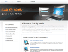 Tablet Screenshot of goldflymedia.com